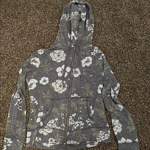 Aeropostale light weight hoodie. Size large. Blue floral